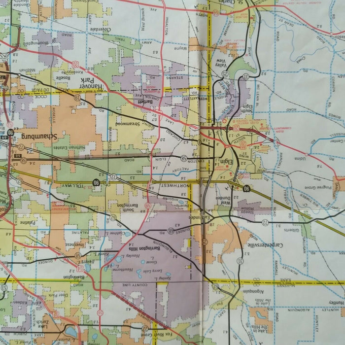 1977-1978 Official Illinois State Highway Transportation Travel Road Map
