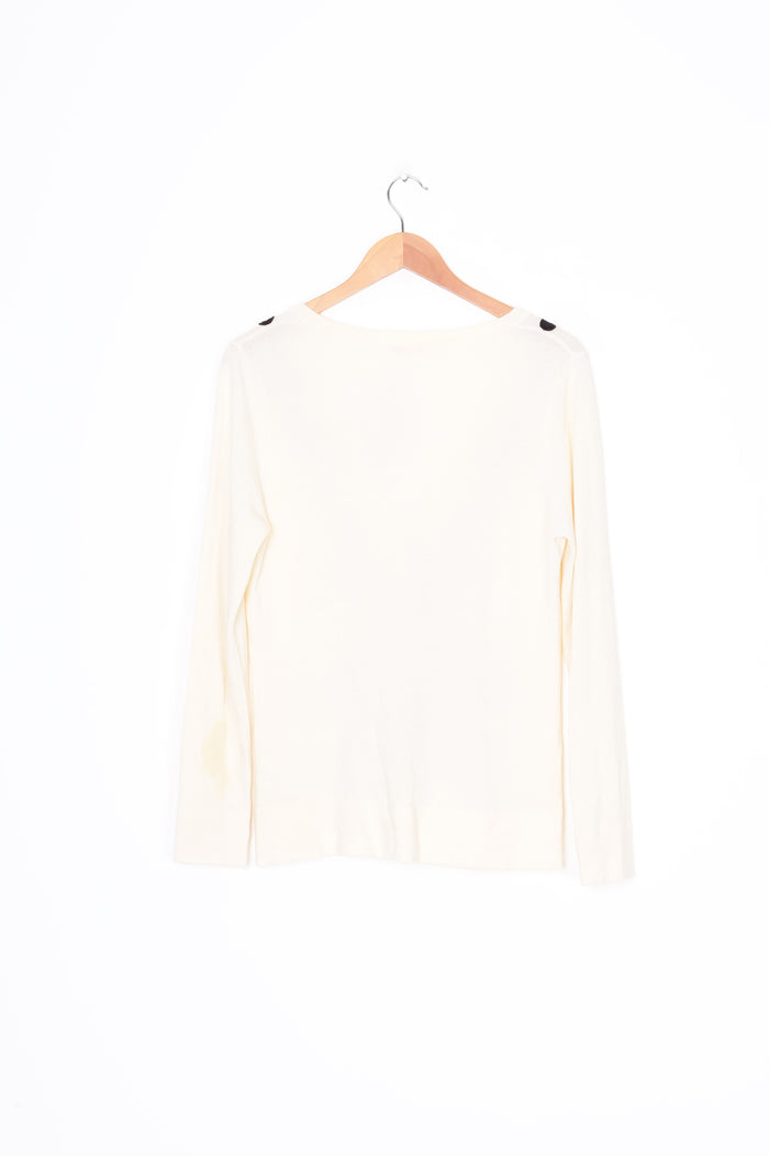 Alanna Hill Womens Cream Cardigan Size 16