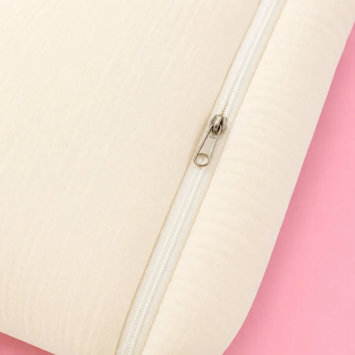 Baby Sleeping Bag And Carry Nest | Crinkled Muslin | Peach | Unicorn | Bedding Set New Born Baby | Portable And Travel Friendly | 0-3 Months