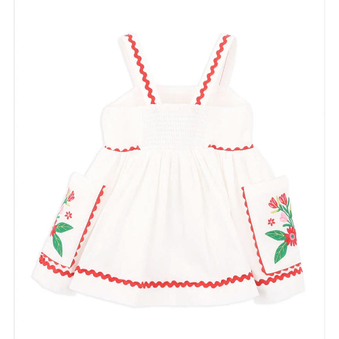 Bebe Festive Ric Rac Pocket Dress
