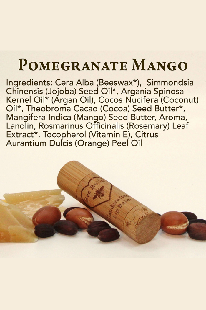 Bee Bella Pomegranate Mango Lip Balm