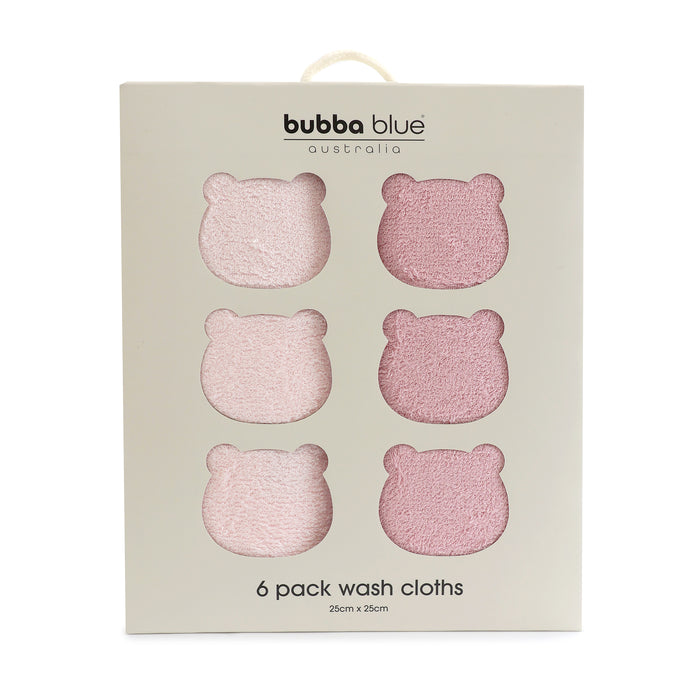 Bubba Sundae 6pk Wash Cloths - Cupcake - Bubba Blue Australia