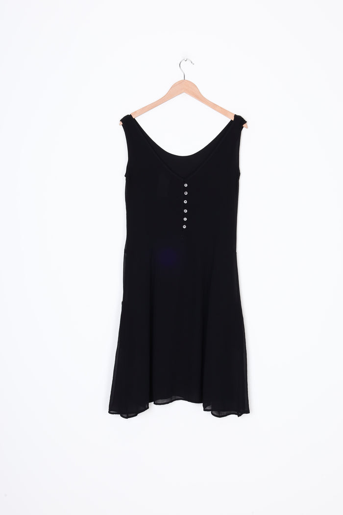 Caroline Sills (NZ made) Womens Black Dress Size 8