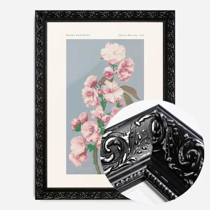 21x30cm | 8¼ x 11¾in / Black Ornate Frame