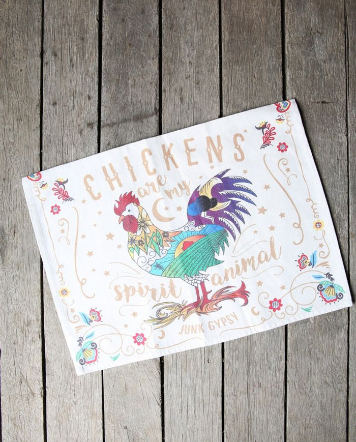 Chicken Spirit Tea Towel