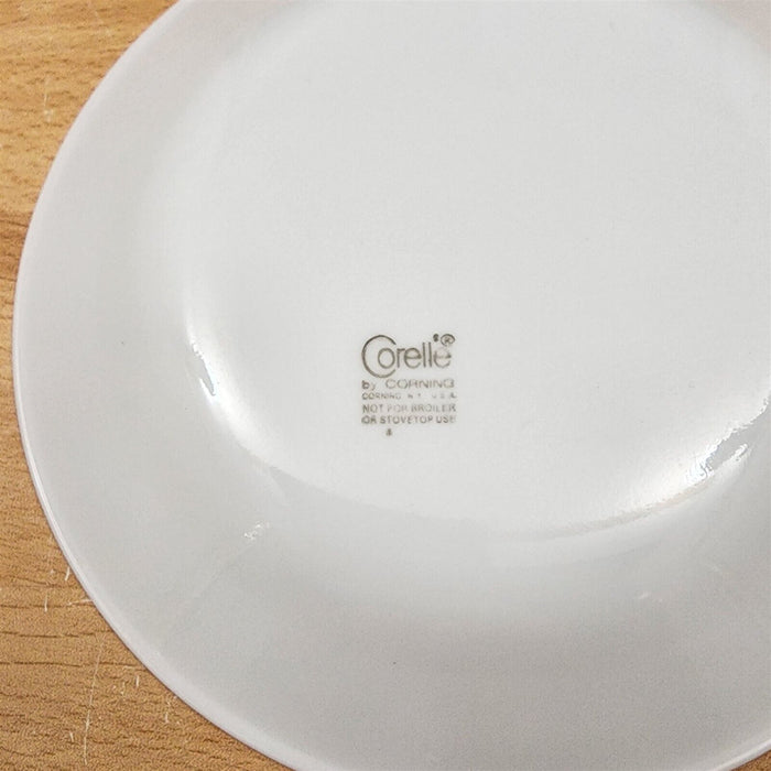 Corelle Corning Butterfly Gold Bowl Set of 4 Fruit Dessert Sauce Ceramic White