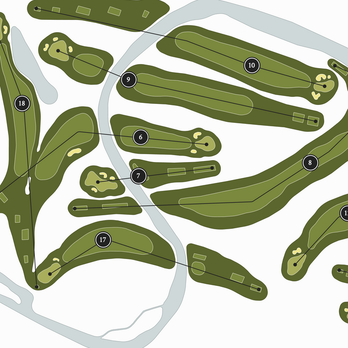 Credit Valley Golf and Country Club | Golf Course Map | Close Up