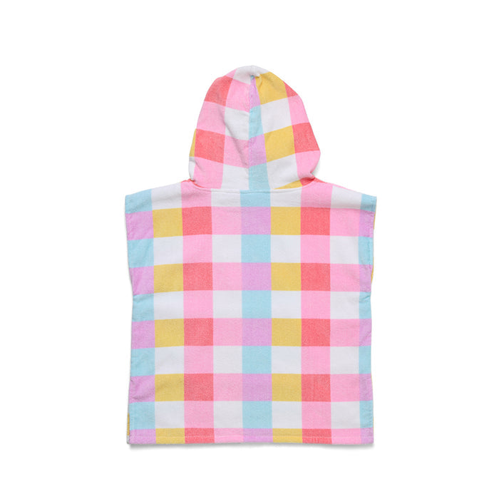 Crywolf HOODED TOWEL Pop Gingham