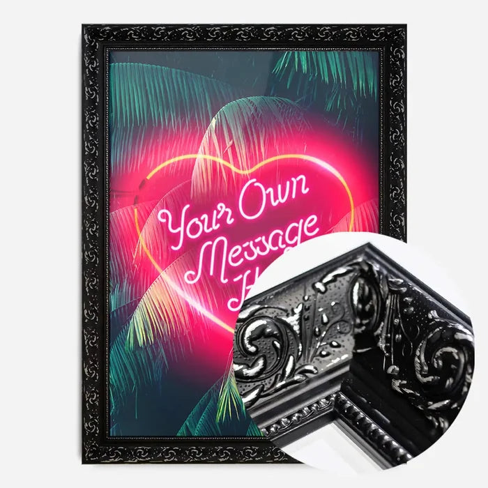 21x30cm | 8¼ x 11¾in / Black Ornate Frame