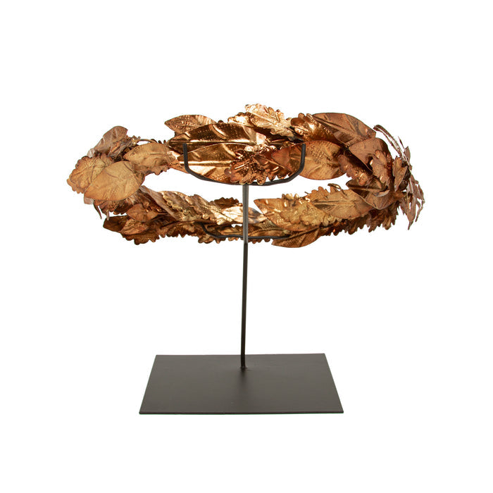 Decorative Golden Caesar Crown with stand | Getty Store