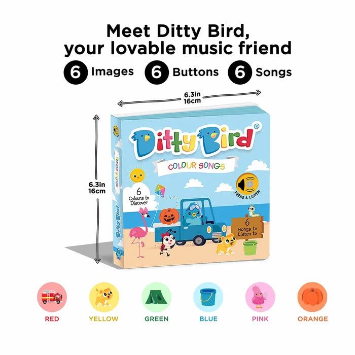 Ditty Bird Colour Songs - USB-C Rechargeable