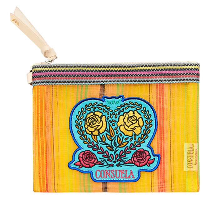 Elena Mesh Mini Slim Zip Pouch