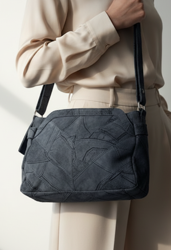 Faux Suede Bag