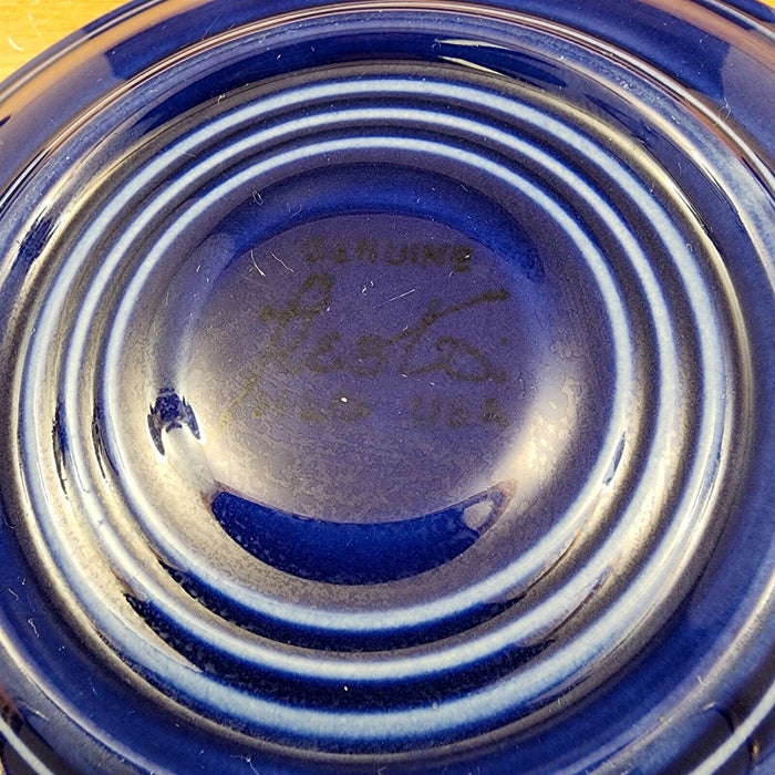 Fiesta Ware Homer Laughlin Saucer Fiesta-Twilight Blue Ceramic Vtg Set of 3