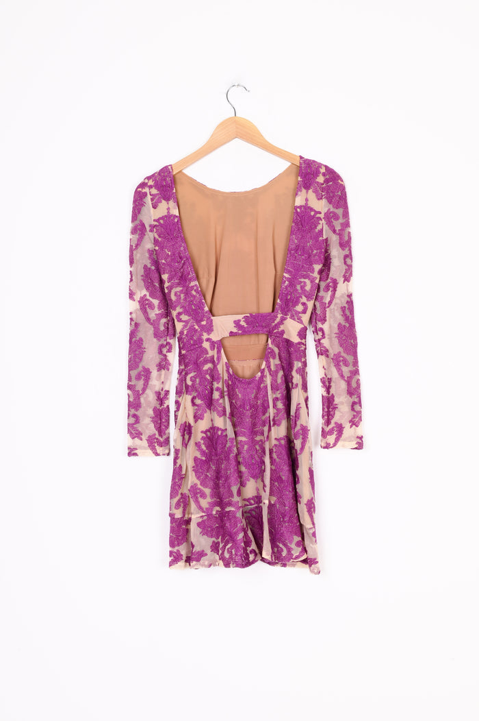 For Love & Lemons Womens Purple Dress Size XS