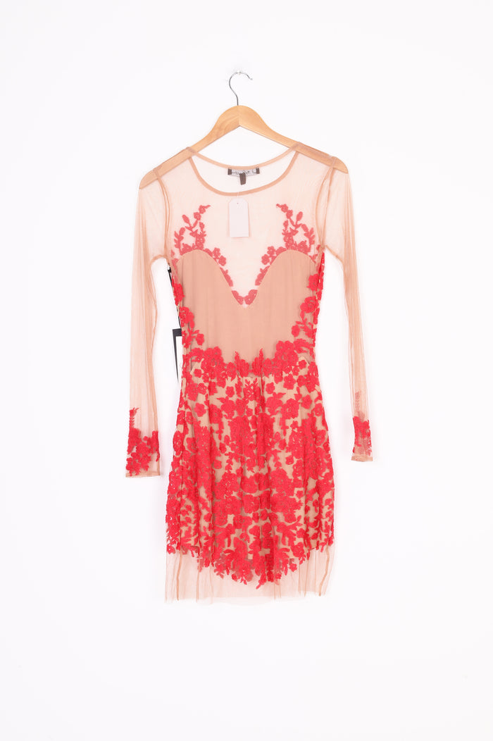 For Love & Lemons Womens Red Dress Size M