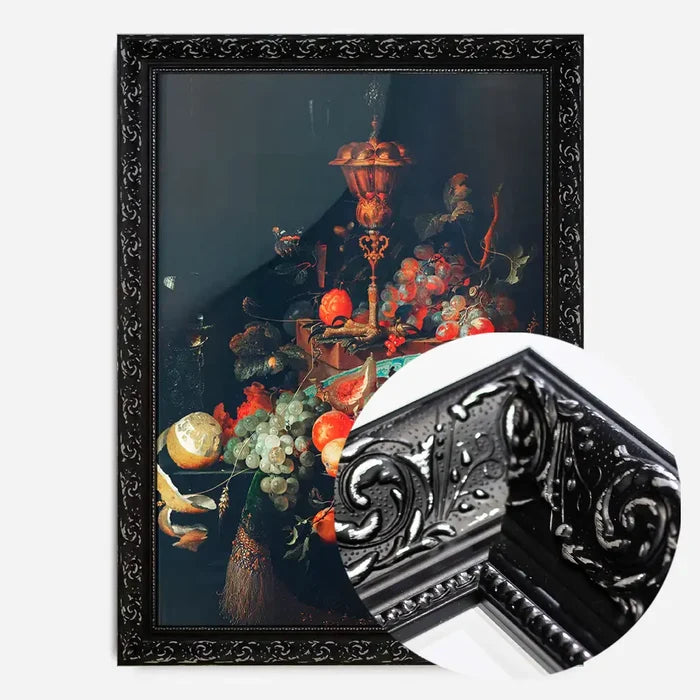 21x30cm | 8¼ x 11¾in / Black Ornate Frame