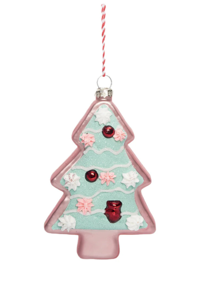 Glass Gingerbread Tree Ornament