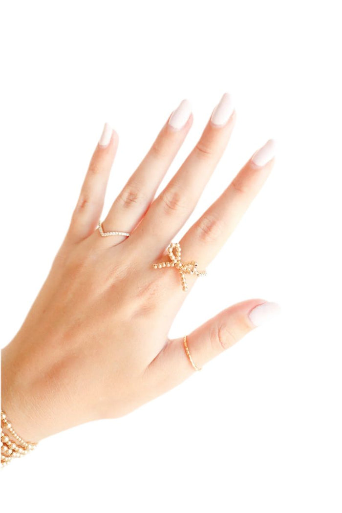 Gold Bow Ring
