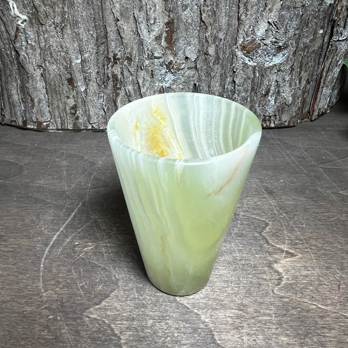 Green Onyx Shot Glass