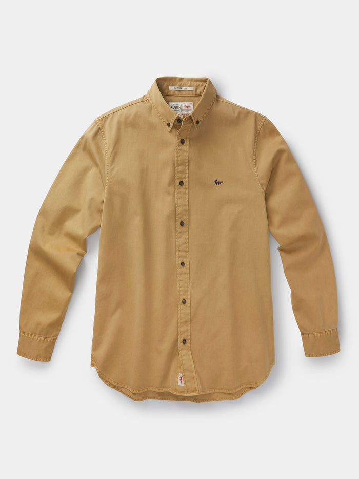 Aubin Sand Hessle Shirt | Oxford Shirt