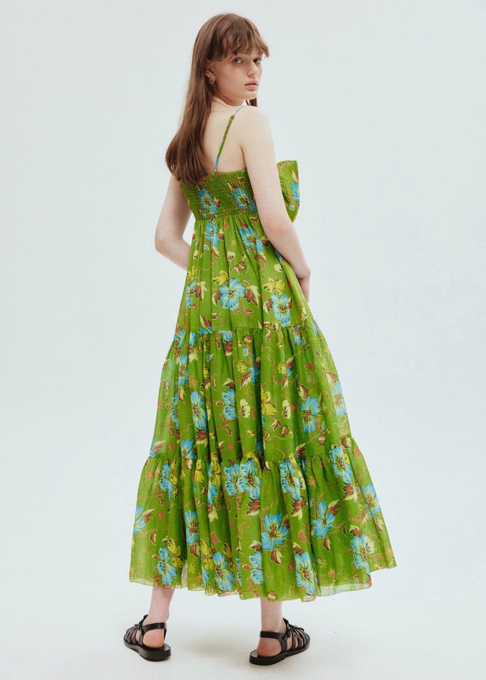 Hotel Lamu Midi Dress (Palm)