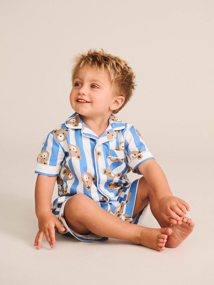 Huxbear Stripe Pjs - Blue