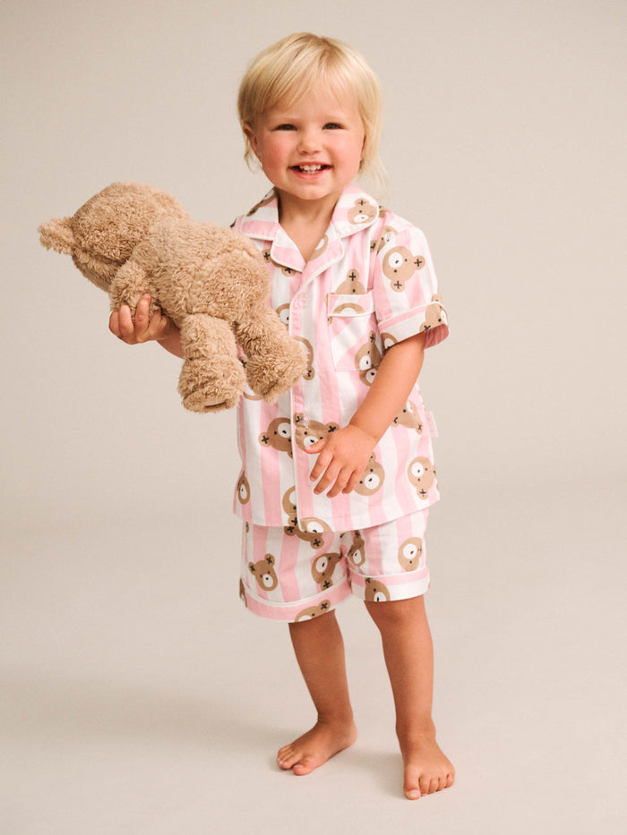 Huxbear Stripe Pjs - Pink