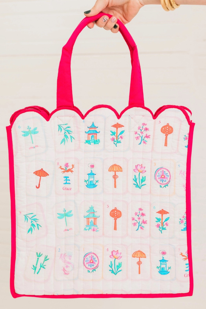 Maison Mahj Quilted Tote