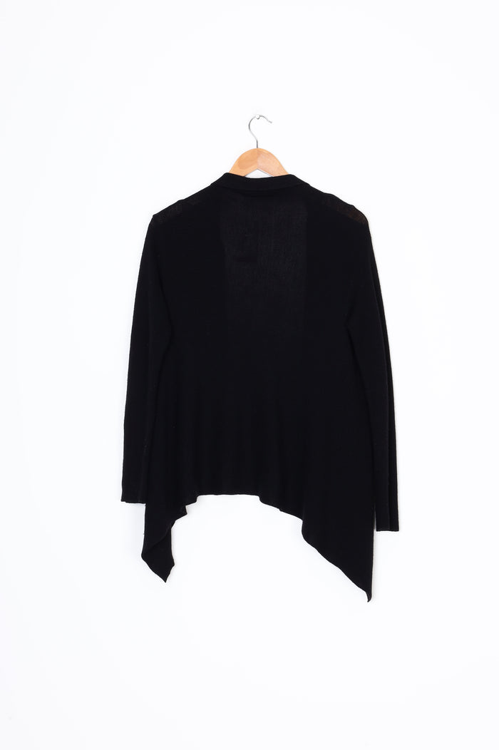 Marilyn Seyb Womens Black Cardigan Size 10