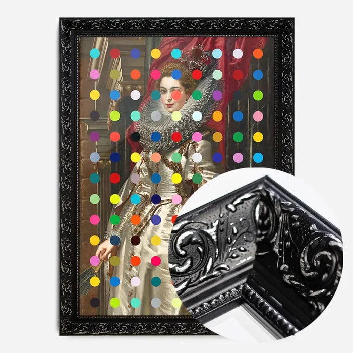 21x30cm | 8¼ x 11¾in / Black Ornate Frame