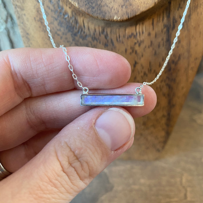 Moonstone Bar Necklace