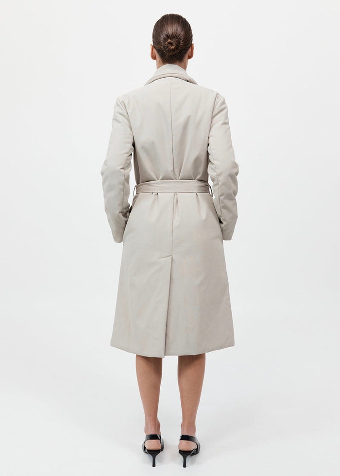 Padded Car Coat (Creme)