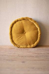 Round Velvet Floor Cushion
