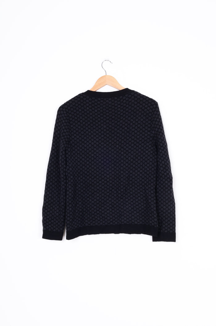 royal merino Womens Black Cardigan Size S