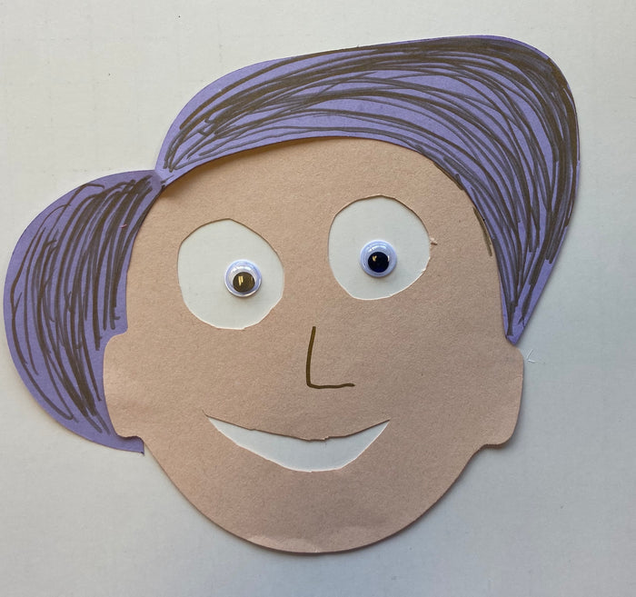Large Single Color Cut-Out - Face - Creative Shapes Etc.