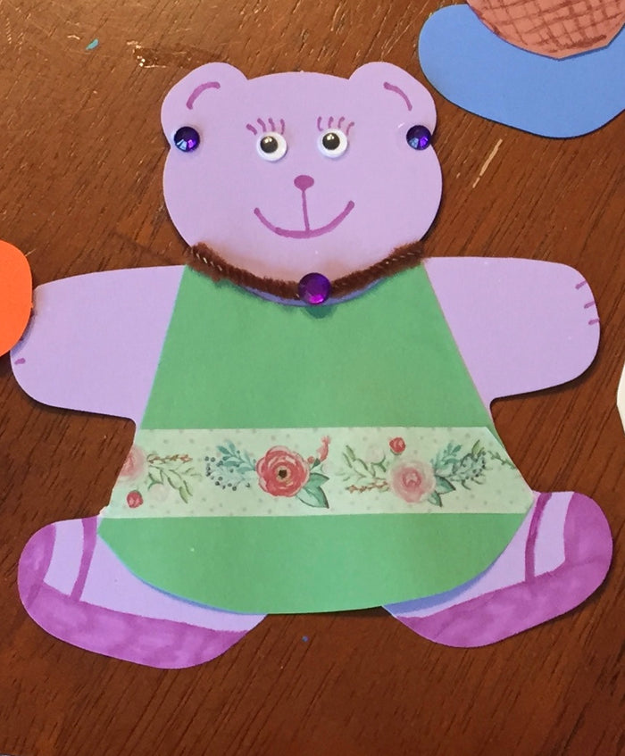 Teddy Bear Assorted Color Cut-Outs- 5.5" - Creative Shapes Etc.