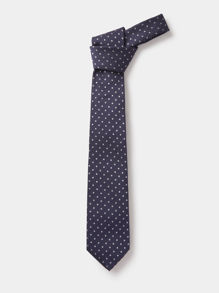 Aubin Spot Silk Tie | Ties