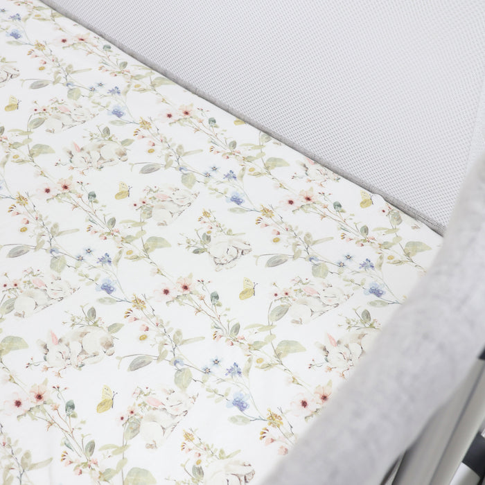 Sleeping Bunny Jersey Co Sleeper/Bedside Sleeper Fitted Sheet - Bubba Blue Australia