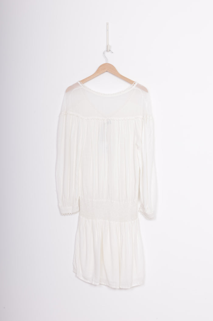 Steele Womens White Dress Size 12