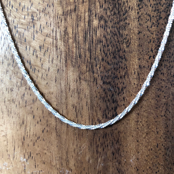 Sterling Silver Criss Cross Chain