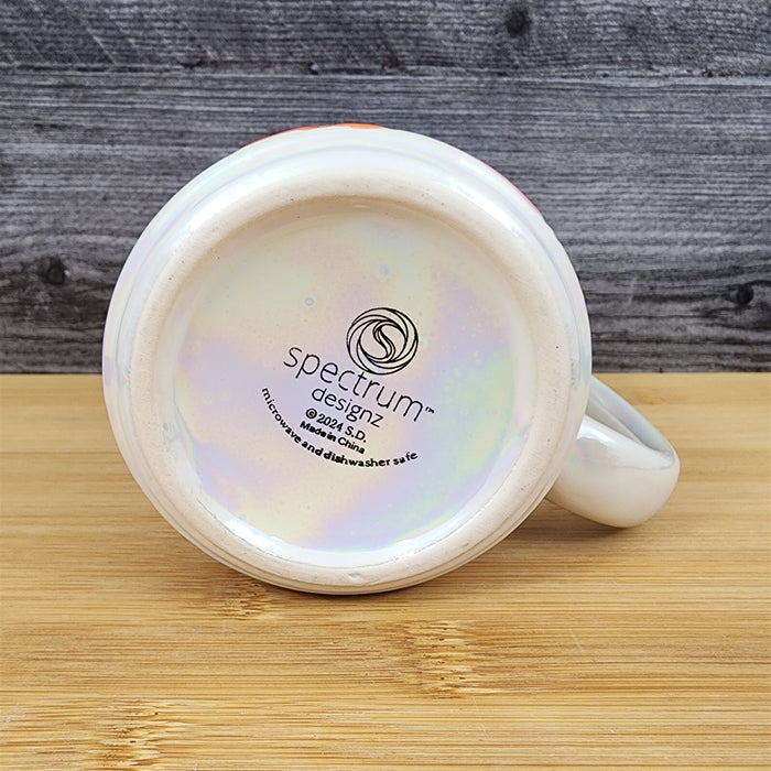 Super Mom Coffee Mug Ceramic Embossed White Floral Tea Cup Mother by Blue Sky