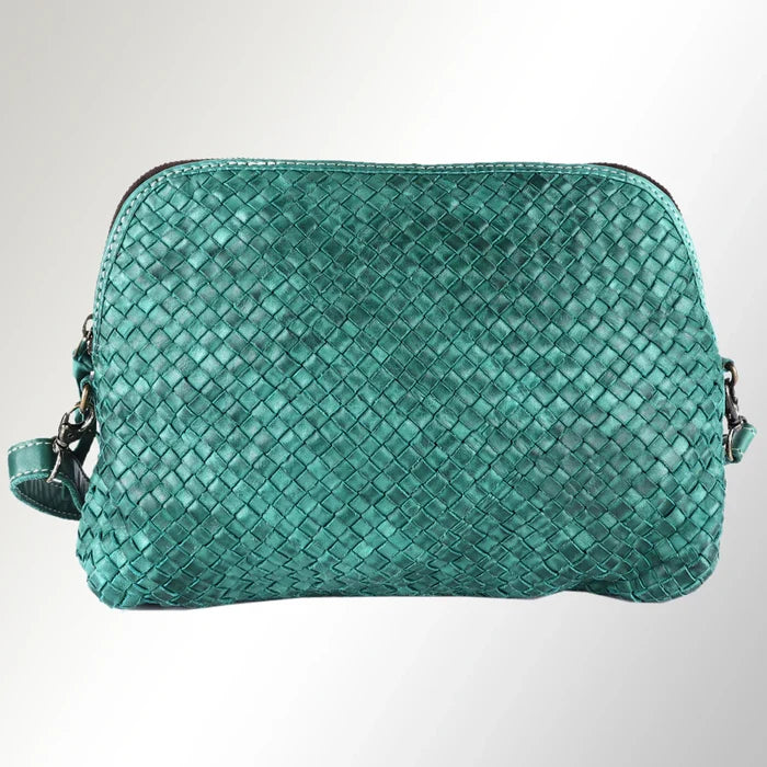 Turquoise Woven Handmade Crossbody