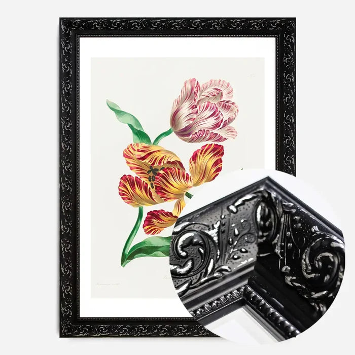 21x30cm | 8¼ x 11¾in / Black Ornate Frame