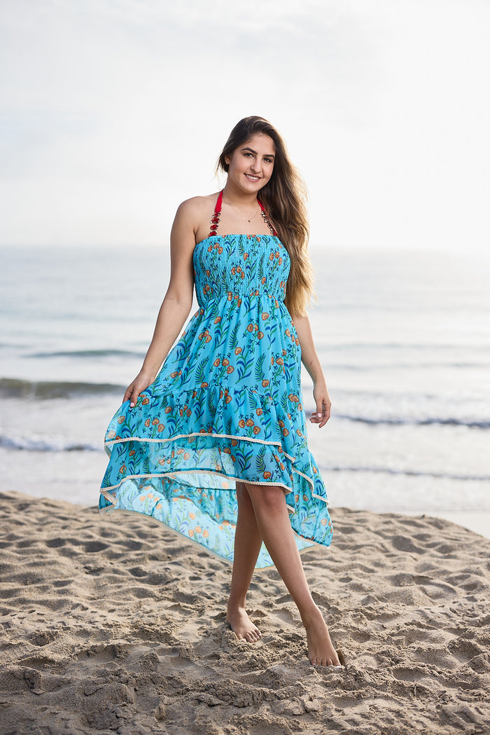 13 high low strapless dress