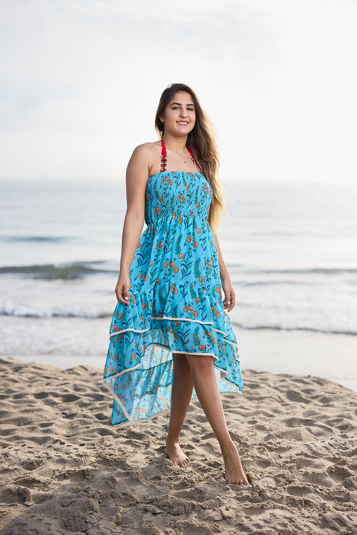 13 high low strapless dress