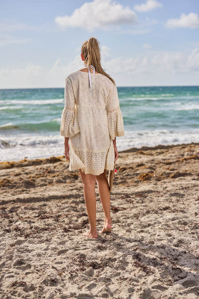 1585 Lace ivory cover up New Arrival 2023