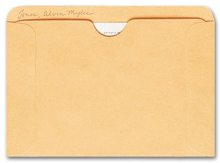 1643 Straight Tab Card File Pocket Buff 4 1/2 x 6 1/8" - QTY 250