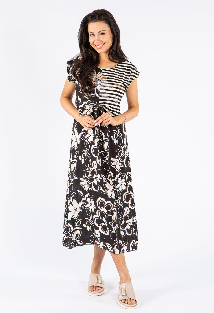 2 in 1 Dress with Tie Front