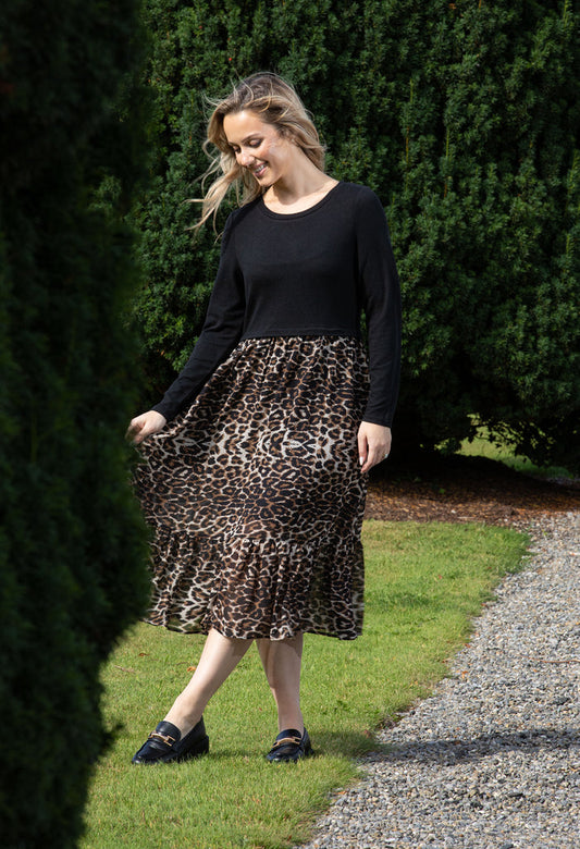 2 in 1 Leopard Print Dress